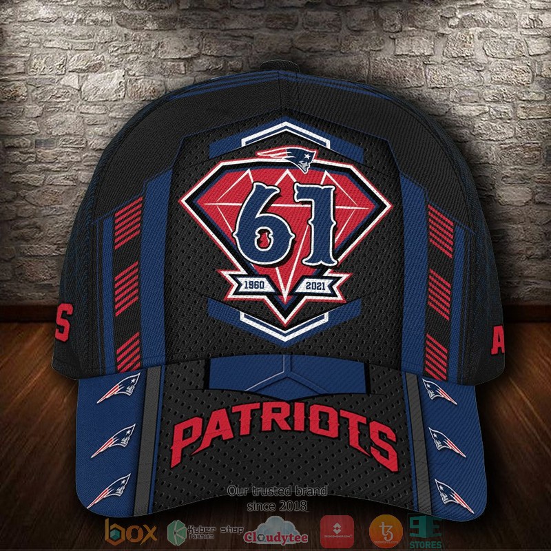 New England Patriots Anniversary NFL Custom Name Cap word1