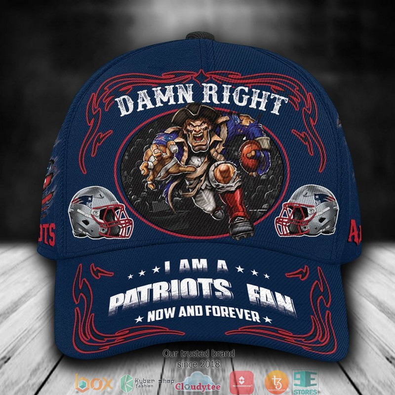 New England Patriots Mascot NFL Custom Name Cap word3