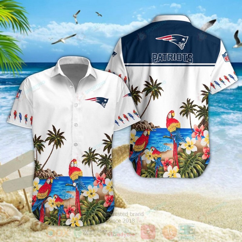 BEST New England Patriots NFL Parrot Aloha Hawaiian Shirt