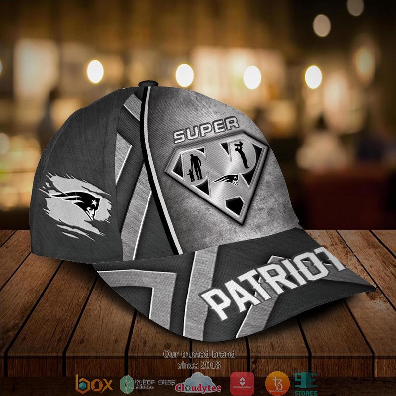 New England Patriots NFL Superman Dad Custom Name Cap 3 New England Patriots NFL Superman Dad Custom Name Cap word2