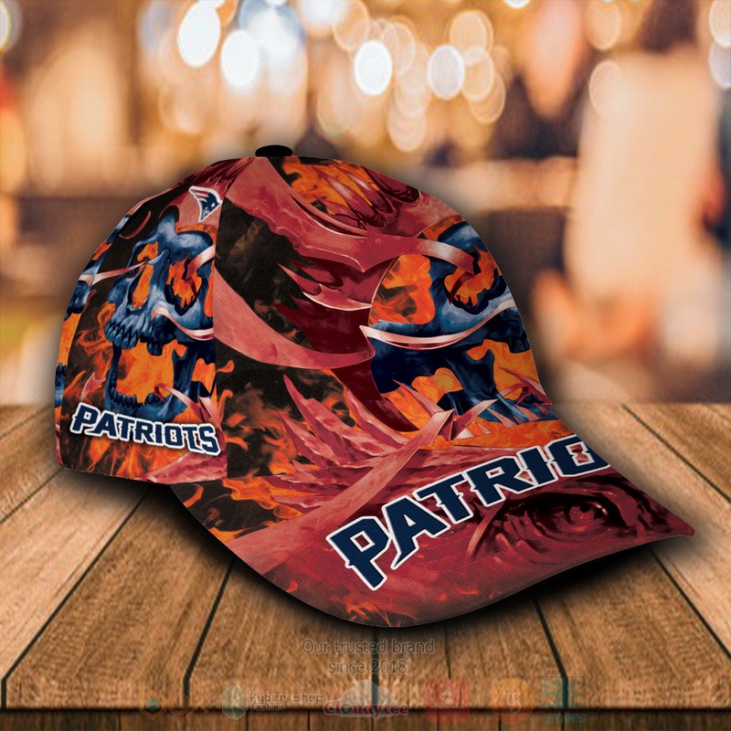 BEST New England Patriots Skull Custom Red Classic Cap 2 BEST New England Patriots Skull Custom Red Classic Cap word2