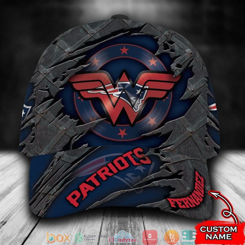 New England Patriots Wonder Woman NFL Custom Name Cap word2