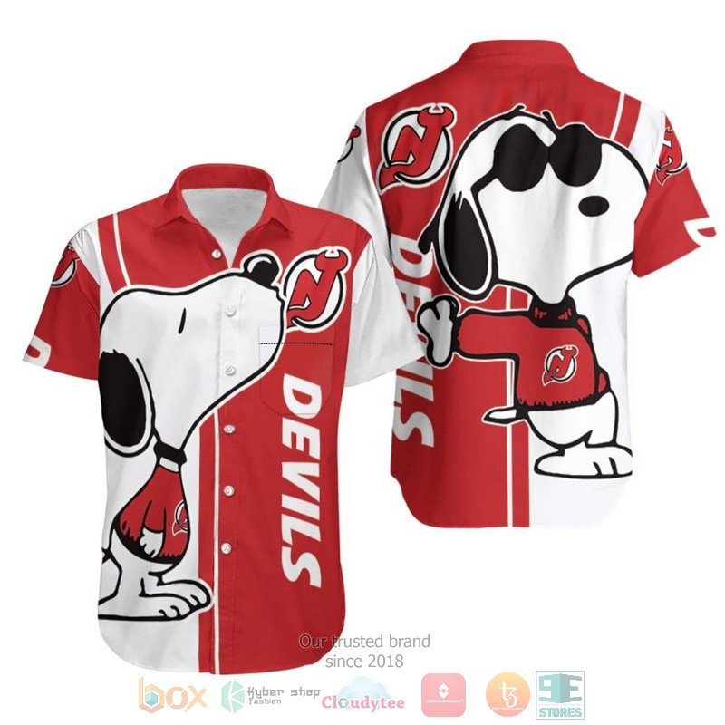 BEST New Jersey Devils NHL Snoopy Hawaii Shirt 3