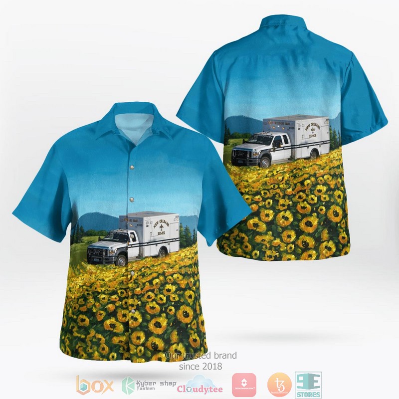 NEW New Orleans Emergency Medical Services Louisiana Ambulance Aloha Shirt 9 NEW New Orleans Emergency Medical Services Louisiana Ambulance Aloha Shirt word2