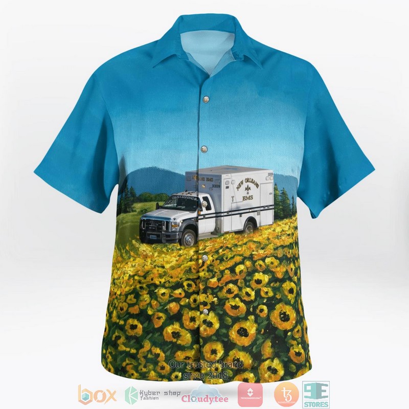 NEW New Orleans Emergency Medical Services Louisiana Ambulance Aloha Shirt 2 NEW New Orleans Emergency Medical Services Louisiana Ambulance Aloha Shirt word2