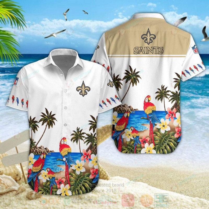 BEST New Orleans Saints NFL Parrot Aloha Hawaiian Shirt