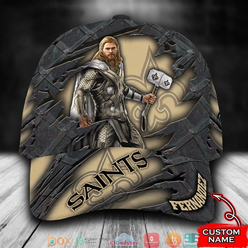 New Orleans Saints Thor NFL Custom Name Cap word3