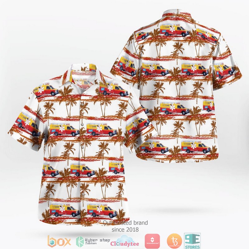 New York FastCare Ambulance Hawaiian Shirt 9 New York FastCare Ambulance Hawaiian Shirt word2