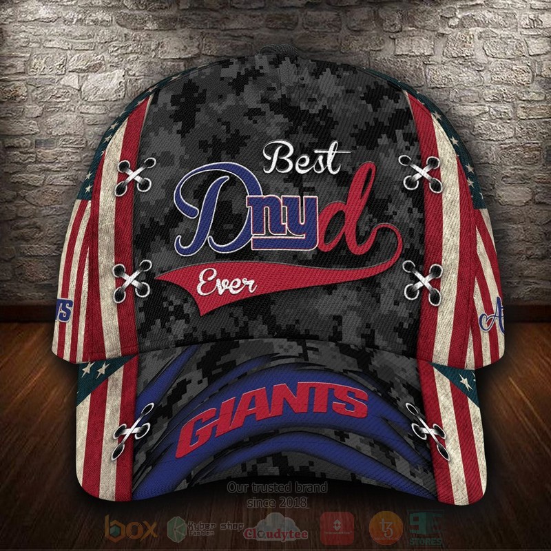 BEST New York Giants Best Dad NFL Team Custom Name 3D Cap 7 BEST New York Giants Best Dad NFL Team Custom Name 3D Cap word1