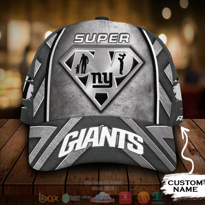 New York Giants NFL Superman Dad Custom Name Cap 8 New York Giants NFL Superman Dad Custom Name Cap word2