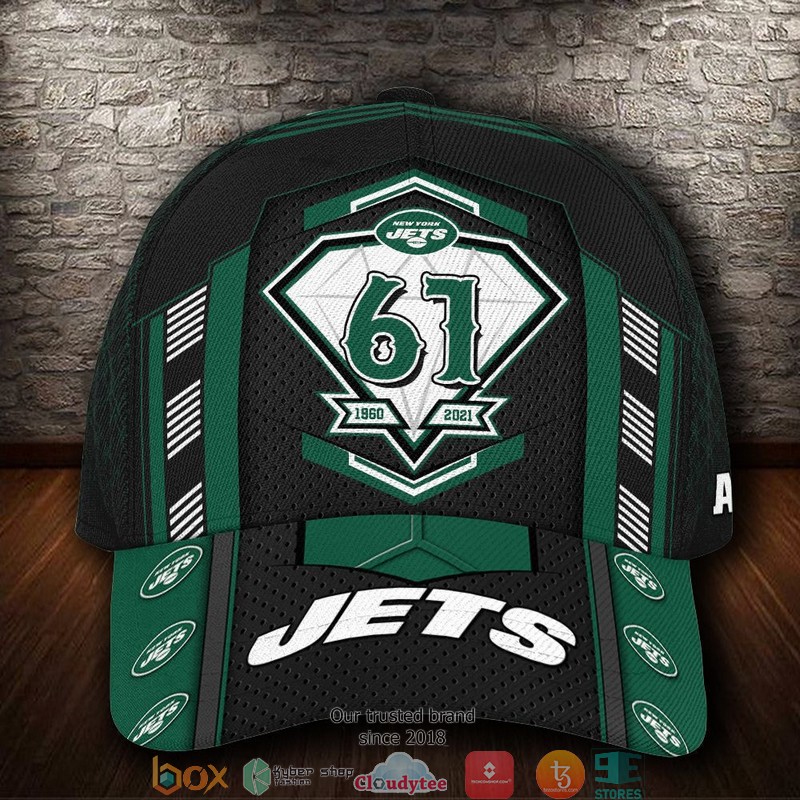 New York Jets Anniversary NFL Custom Name Cap 1 New York Jets Anniversary NFL Custom Name Cap word1