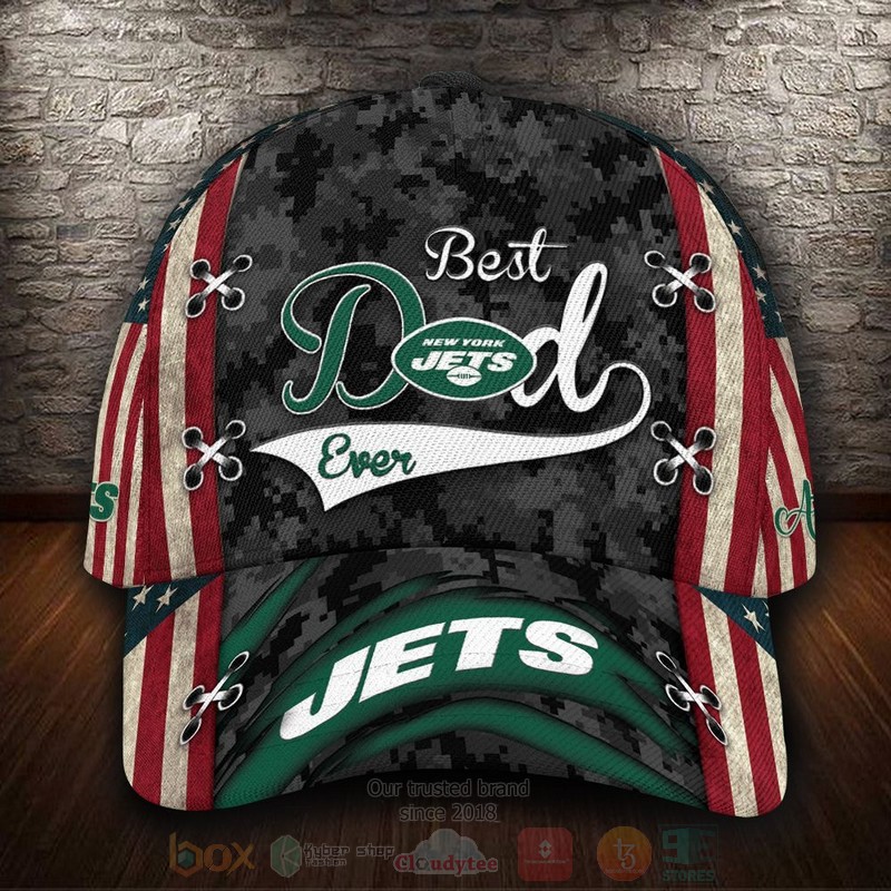 BEST New York Jets Best Dad NFL Team Custom Name 3D Cap 9 BEST New York Jets Best Dad NFL Team Custom Name 3D Cap word3