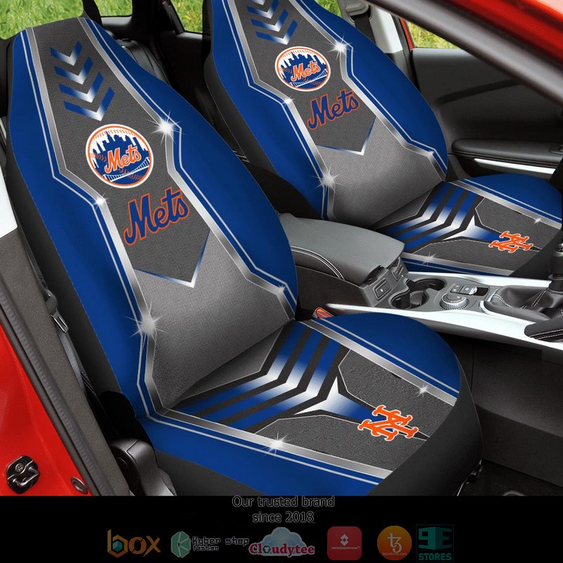New York Mets Silver blue Limited Car Seat Covers