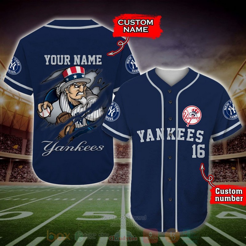 BEST New York Yankees Custom AOP Baseball Jersey word2