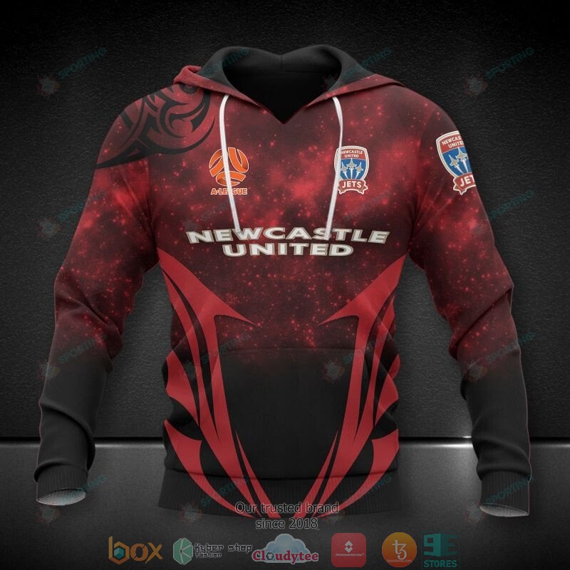 Newcastle United Jets 3D Hoodie, Shirt word1