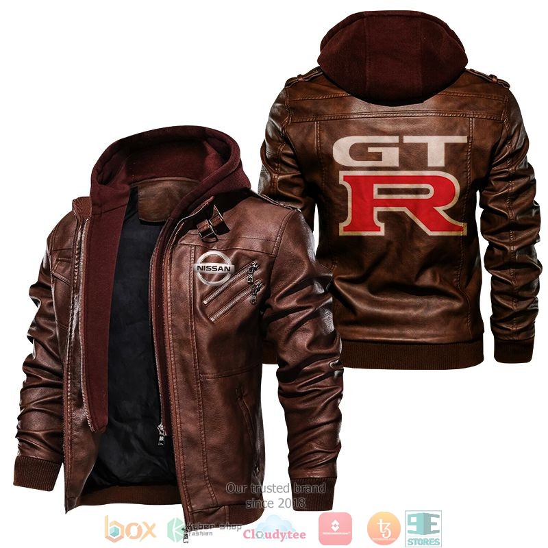 NEW Nissan Skyline GTR PU Leather Jacket 1 NEW Nissan Skyline GTR PU Leather Jacket word2