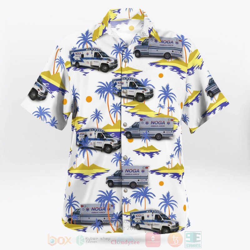 BEST Noga Ambulance EMS, New Castle, Pennsylvania 3D Aloha Shirt 2 BEST Noga Ambulance EMS, New Castle, Pennsylvania 3D Aloha Shirt word3