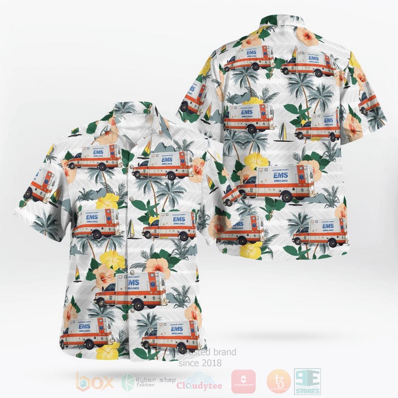 BEST North Carolina, Alexander County EMS 3D Aloha Shirt 1 BEST North Carolina, Alexander County EMS 3D Aloha Shirt word1