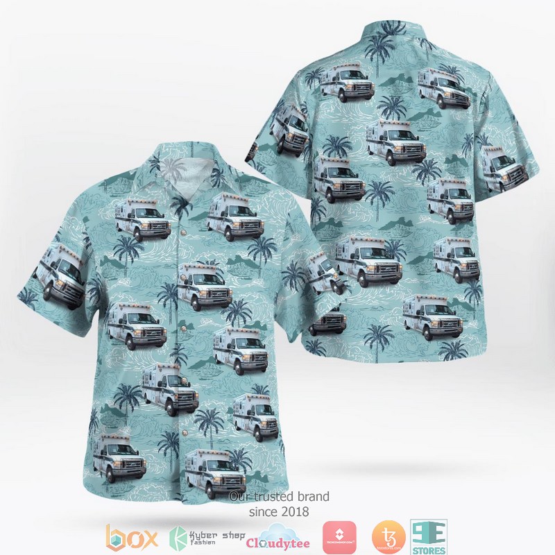 North Huntingdon Pennsylvania North Huntingdon EMS Rescue Hawaiian Shirt word1