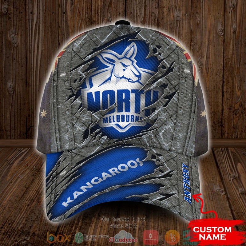 North Melbourne Kangaroos AFL Custom Name Cap word2