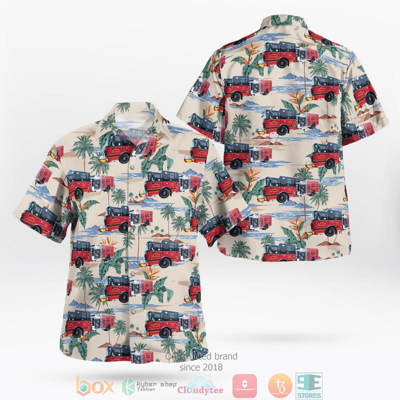 Northfield Ohio Northfield Village Fire Department Hawaiian Shirt word1