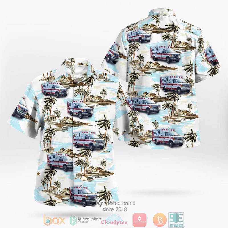 NEW Norvelt EMS Mount Pleasant Pennsylvania Aloha Shirt
