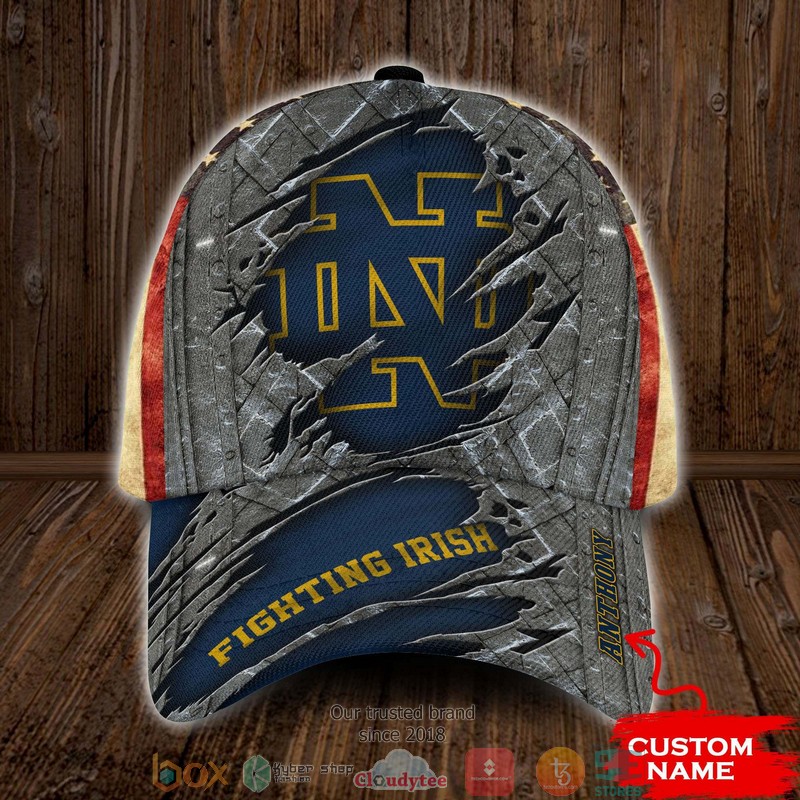 Notre Dame Fighting Irish NCAA1 Custom Name Cap word2