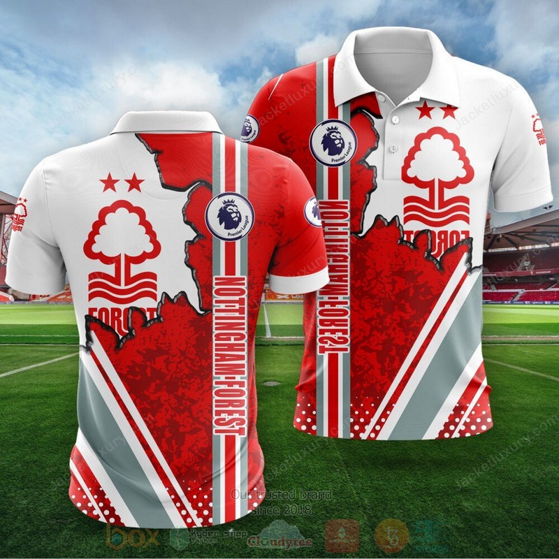 BEST Nottingham Forest F.C White-Red 3D Printing Shirt, Hoodie