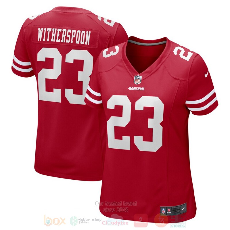 BEST San Francisco 49ers Ahkello Witherspoon Scarlet Jersey Football 1 BEST San Francisco 49ers Ahkello Witherspoon Scarlet Jersey Football word3