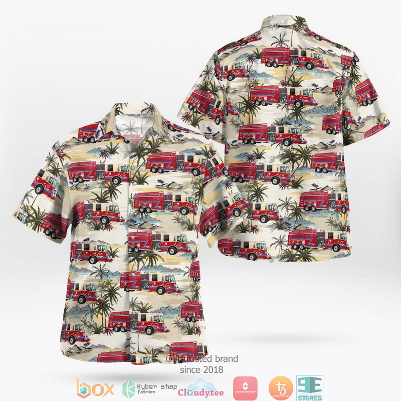 Nueces County Texas Annaville Fire Department Nueces County ESD 1 Hawaiian Shirt