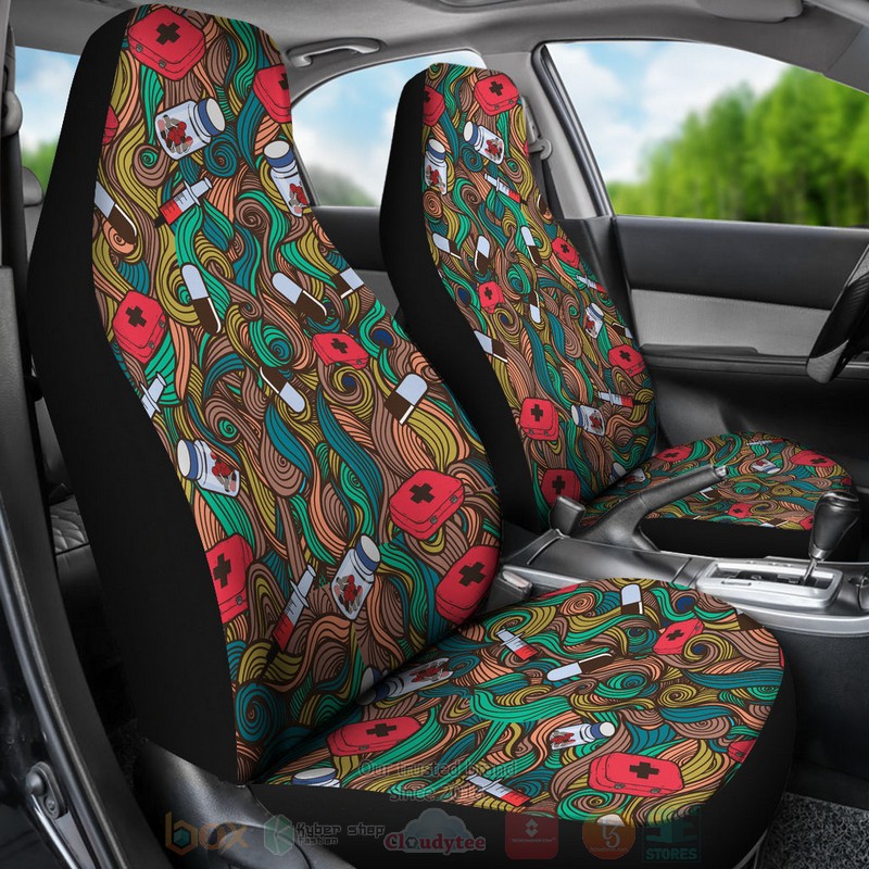 BEST Nurse Hand Drawn Luxury Car Seat Covers 3 BEST Nurse Hand Drawn Luxury Car Seat Covers word2