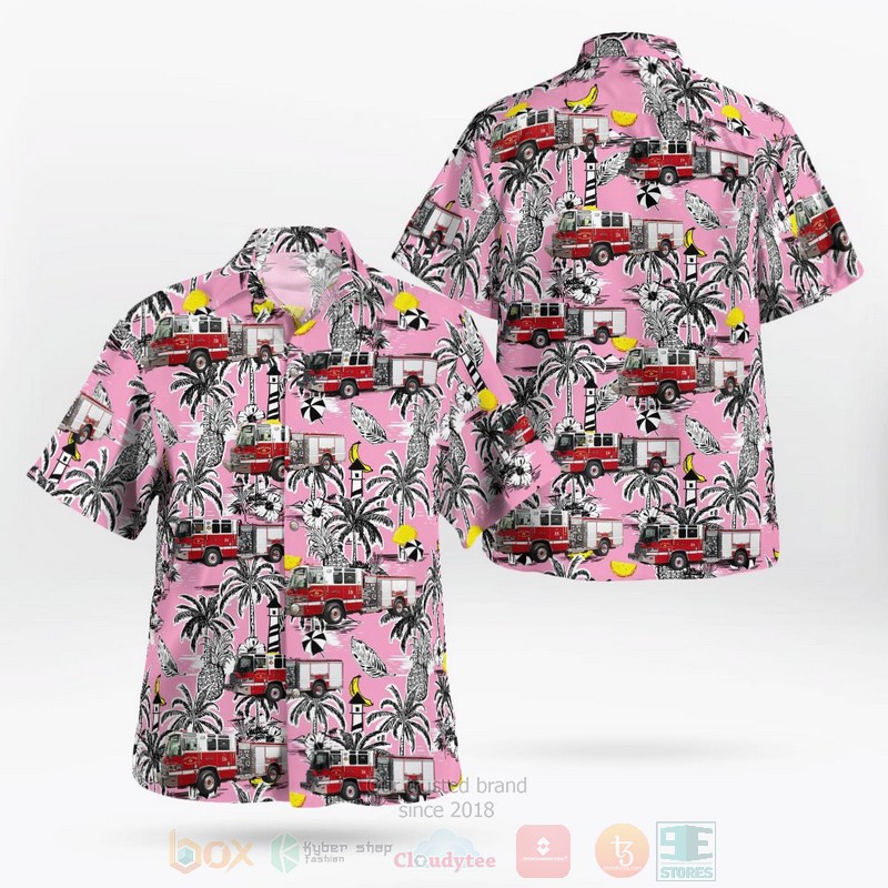 BEST Oakland Fire Department, California 3D Aloha Shirt word2