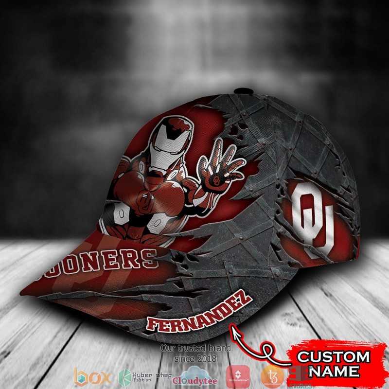 Oklahoma Sooners Iron Man NCAA1 Custom Name Cap 3 Oklahoma Sooners Iron Man NCAA1 Custom Name Cap word1