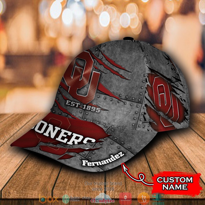 Oklahoma Sooners Luxury NCAA1 Custom Name Cap 3 Oklahoma Sooners Luxury NCAA1 Custom Name Cap word1