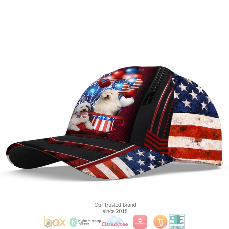 Old English Sheepdog Patriot Us Flag Balloon Cap 3 Old English Sheepdog Patriot Us Flag Balloon Cap word2