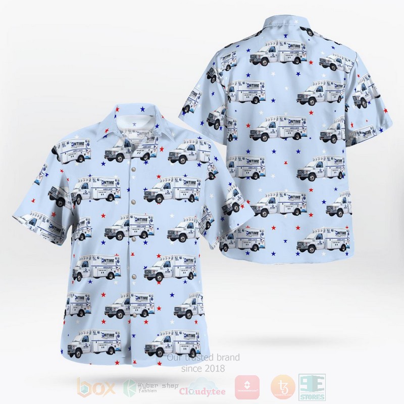 BEST On Time Ambulance, New Jersey 3D Aloha Shirt