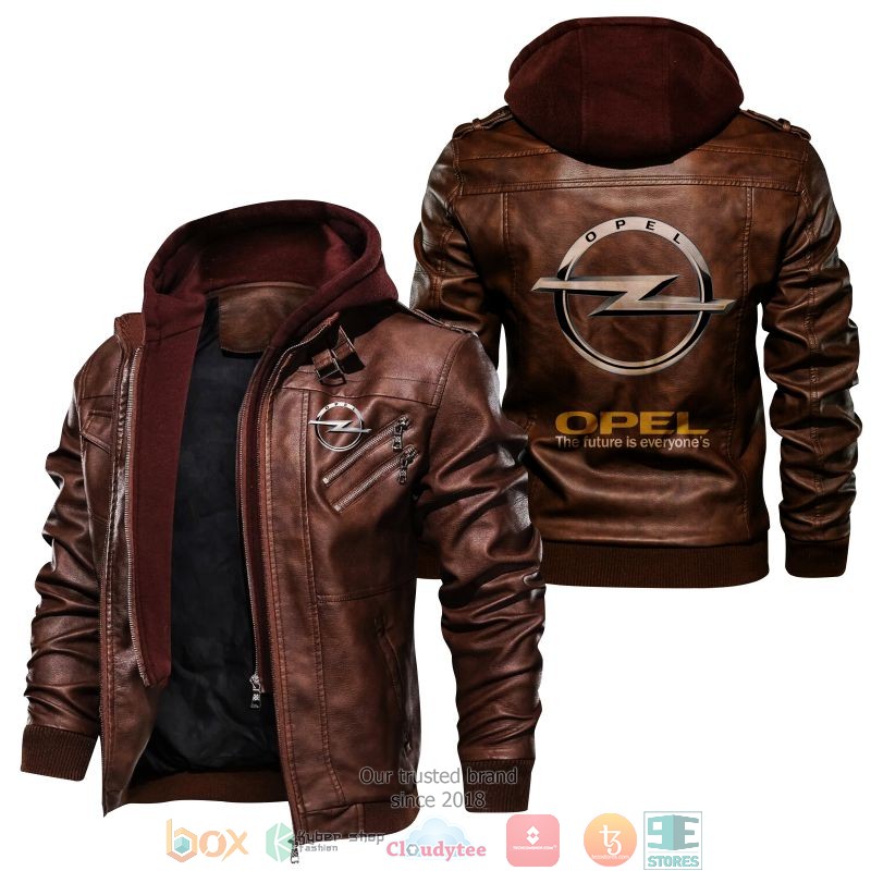 NEW Opel PU Leather Jacket word1