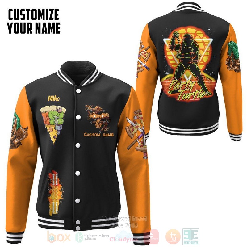BEST Orange Michelangelo TMNT Mike Mikey Cosplay Custom Name Unisex Baseball Jacket 8 BEST Orange Michelangelo TMNT Mike Mikey Cosplay Custom Name Unisex Baseball Jacket word3