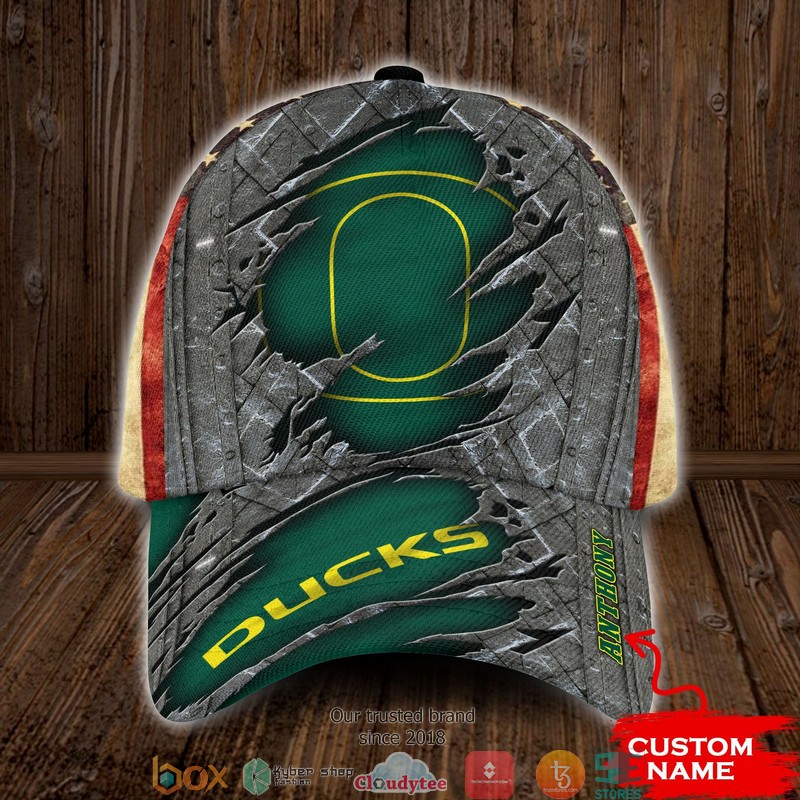 Oregon Ducks NCAA1 Custom Name Cap word3