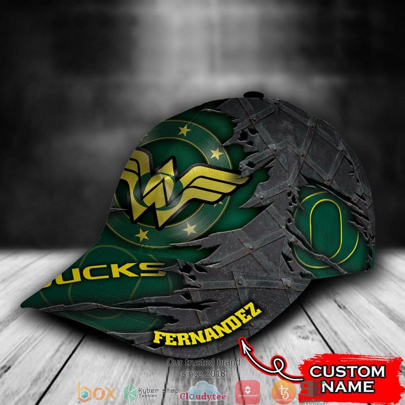 Oregon Ducks Wonder Woman NCAA1 Custom Name Cap 3 Oregon Ducks Wonder Woman NCAA1 Custom Name Cap word1