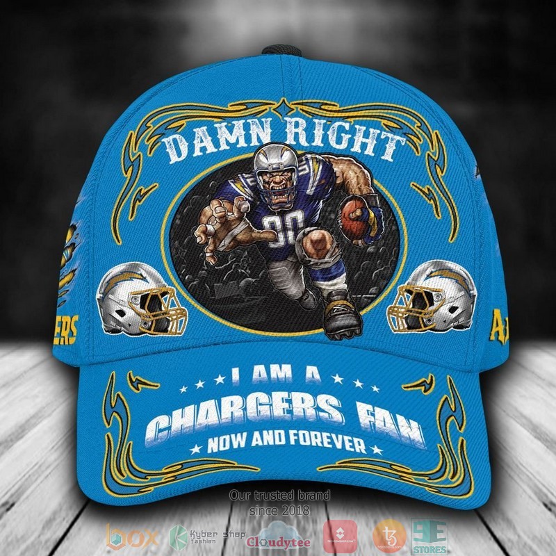 Los Angeles Chargers Mascot NFL Custom Name Cap word2