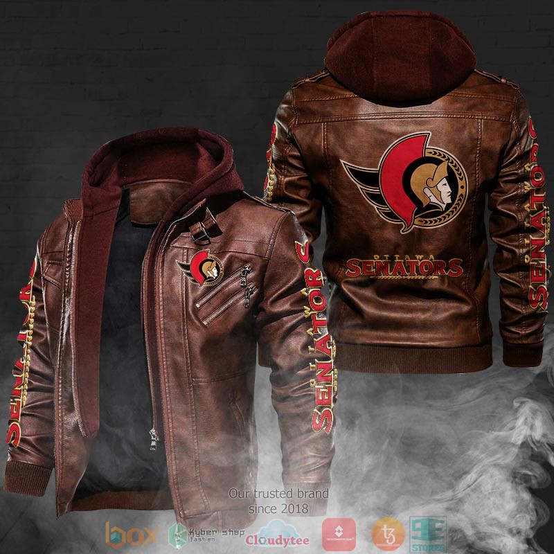 NEW Ottawa Senators PU Leather Jacket