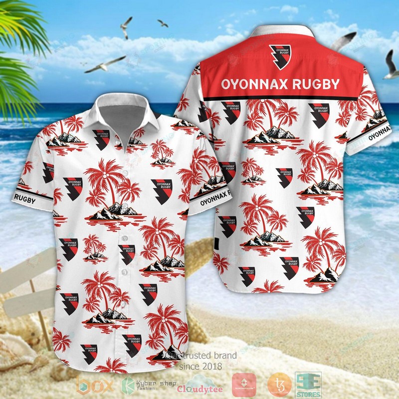 Oyonnax Rugby Hawaiian shirt, short word1