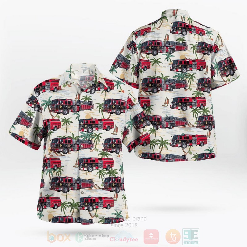 BEST Palmer Township, Pennsylvania, Palmer Municipal Fire Department 3D Aloha Shirt word2