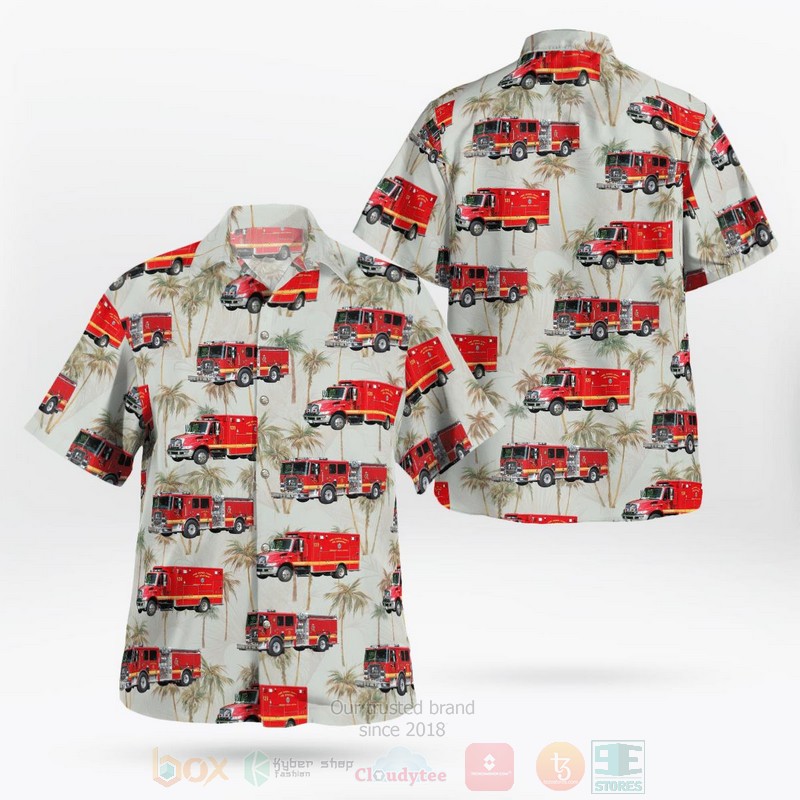 BEST Pasadena, Maryland, Riviera Beach Volunteer Fire Company 13 3D Aloha Shirt word2