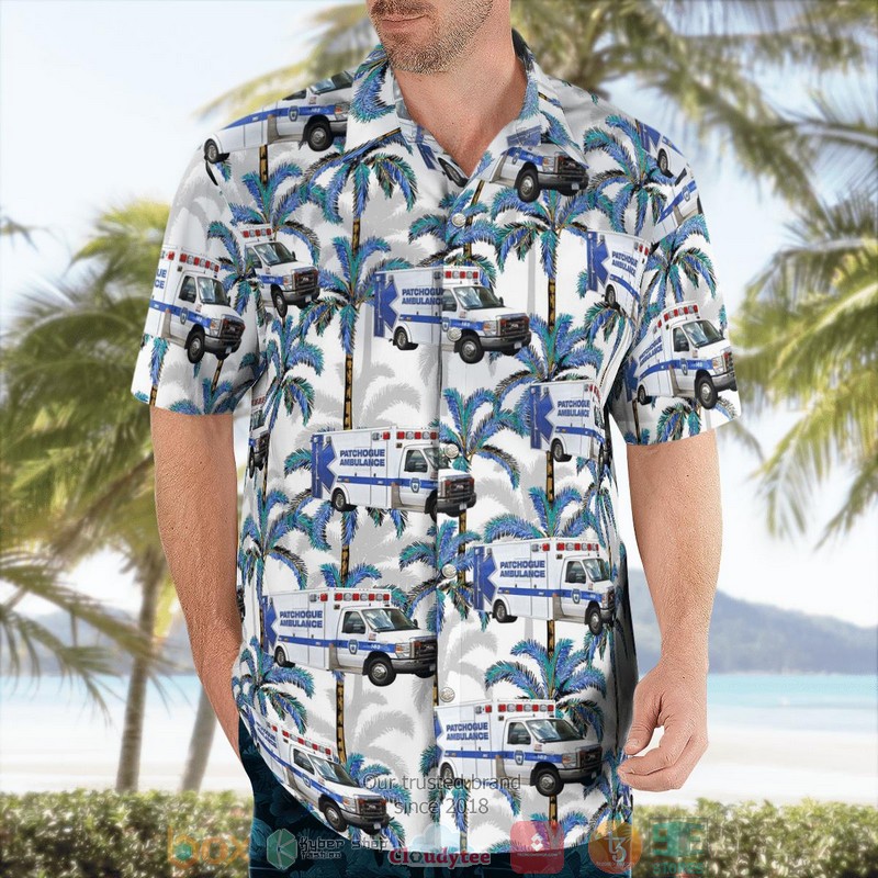 Patchogue New York Patchogue Ambulance Company Aloha Shirt 4 Patchogue New York Patchogue Ambulance Company Aloha Shirt word1