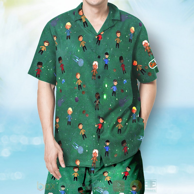 BEST Person With Green Background Aloha Hawaiian Shirt, Short word1