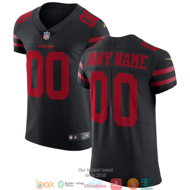 Personalize San Francisco 49ers Black Vapor Untouchable Elite Football Jersey word3