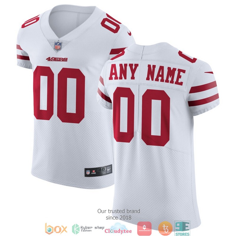 Personalize San Francisco 49ers White Vapor Untouchable Elite Football Jersey word1