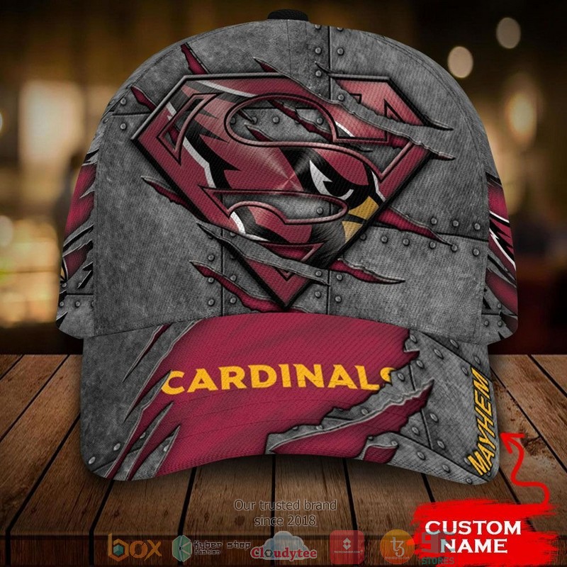 NEW Arizona Cardinals Superman Custom name Hat word2
